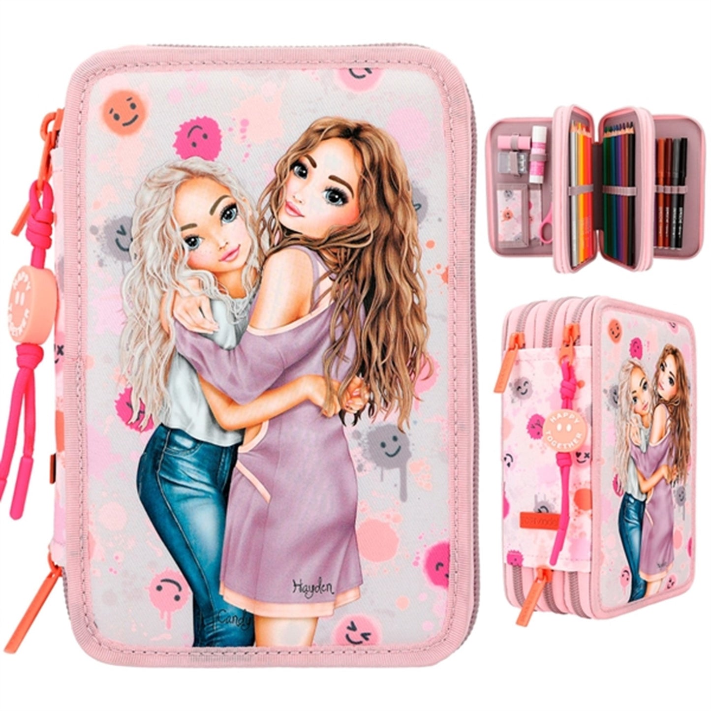 TOPModel Triple Pencil Case Happy Together 2