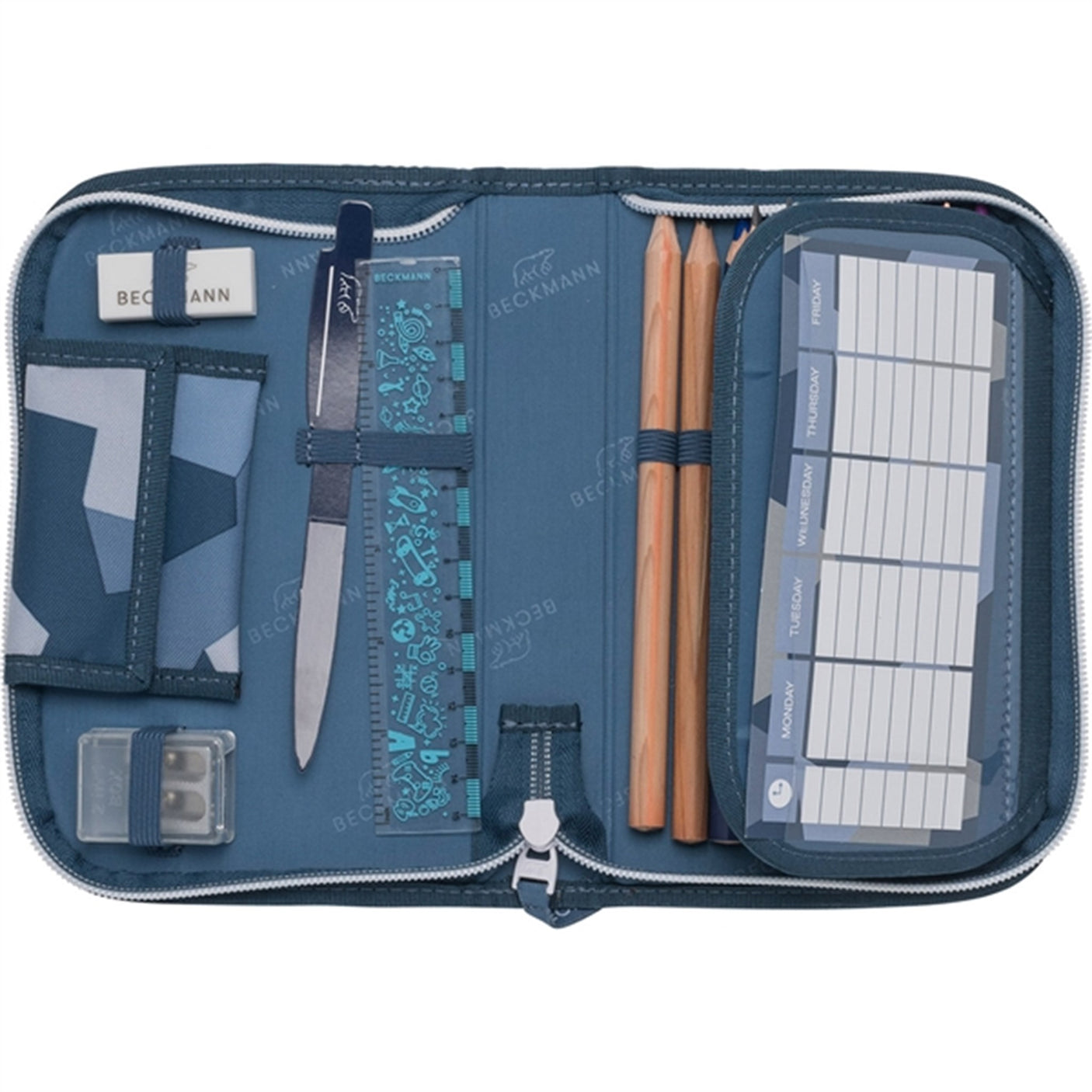 Beckmann Single Section Pencil Case Tiger Race