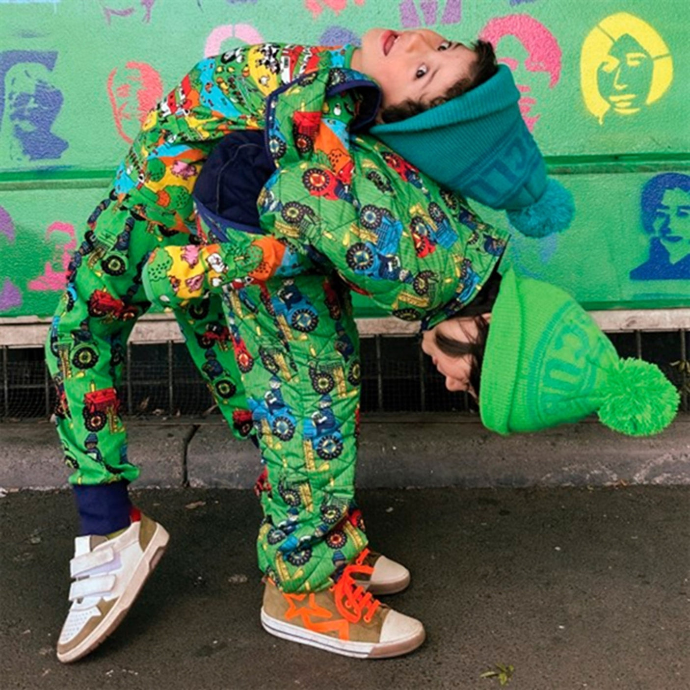 Småfolk Green Tractor Thermo Pants