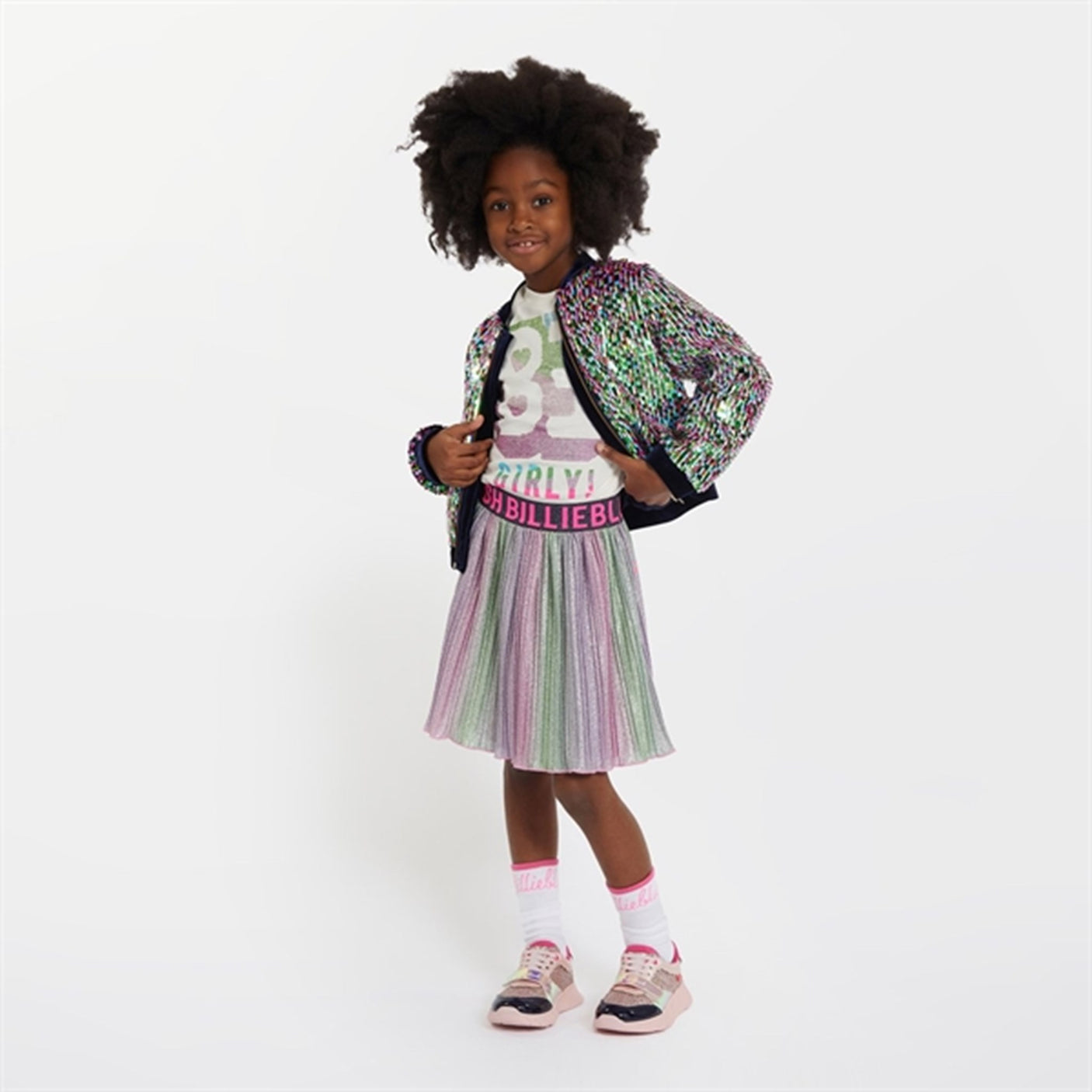 Billieblush Multicoloured Pleaded Skirt