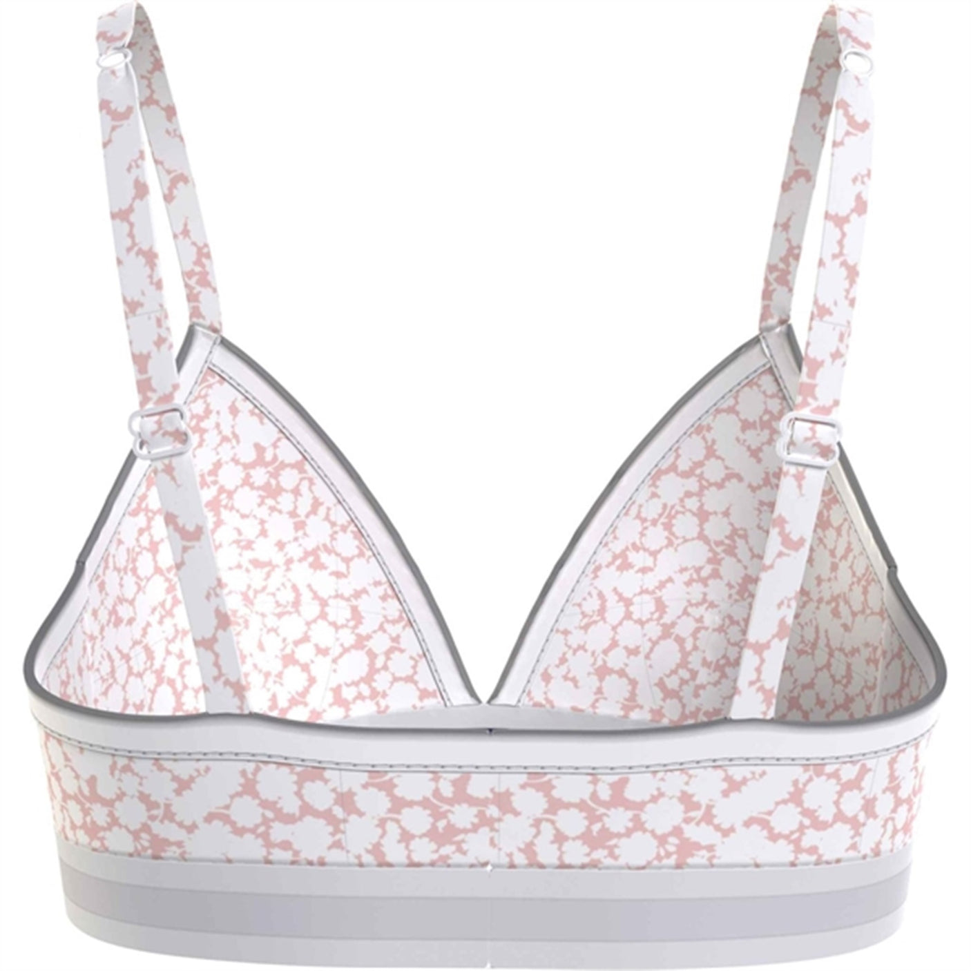 Tommy Hilfiger Padded Triangle Bra Printed Floral Whimsy Pink