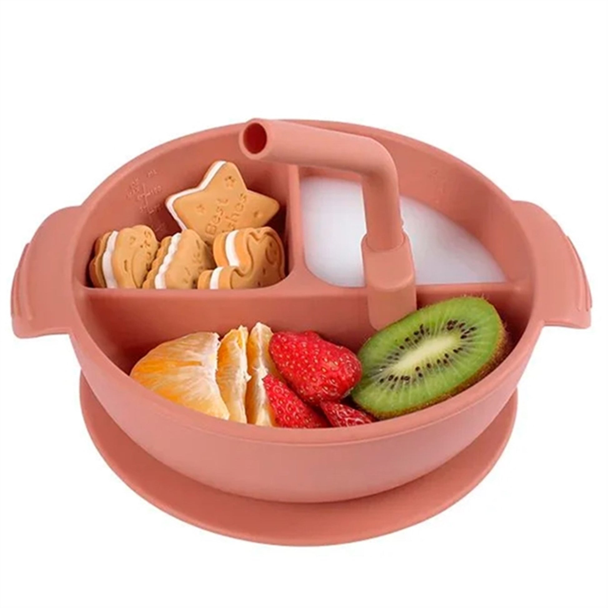 Haakaa Silikone Bowl With Suction Cup Rust