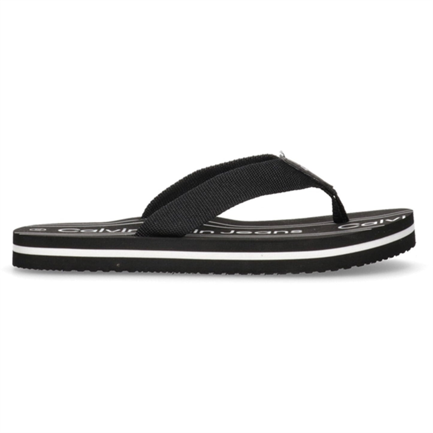 Calvin Klein Logo Flip Flop Black