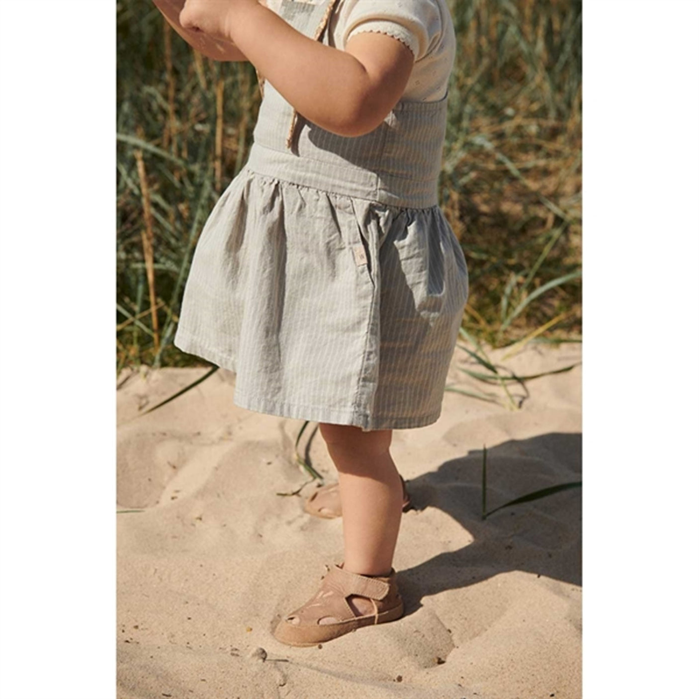 Wheat Misty Stripe Otilia Dress