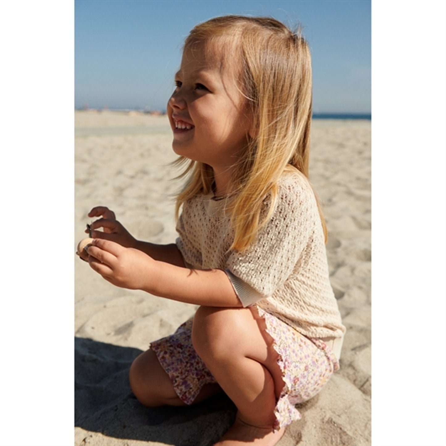 Wheat Sandshell Knit T-shirt Alva