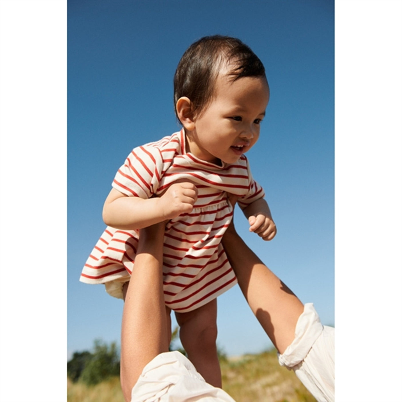 Wheat Red Stripe Jersey Dress Anna