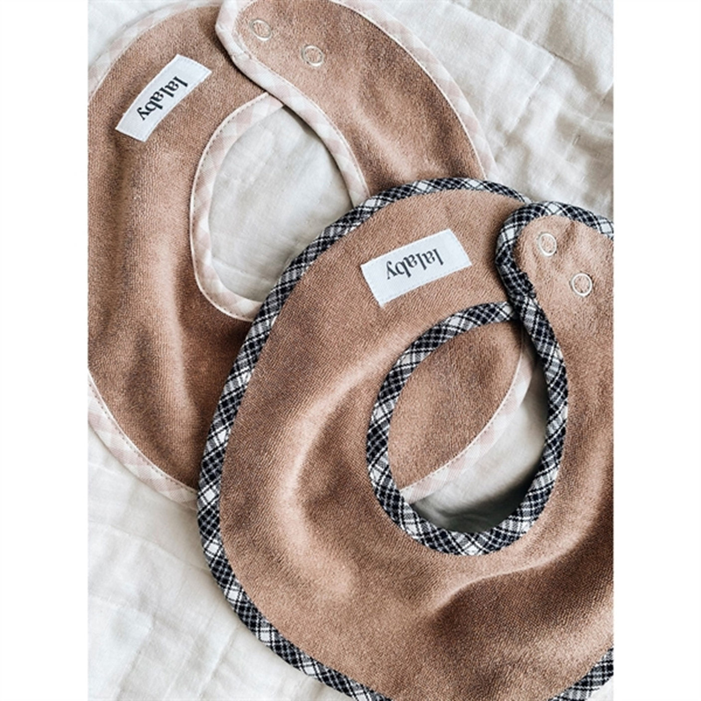 lalaby Winther Check Bibi Bib 2-pack