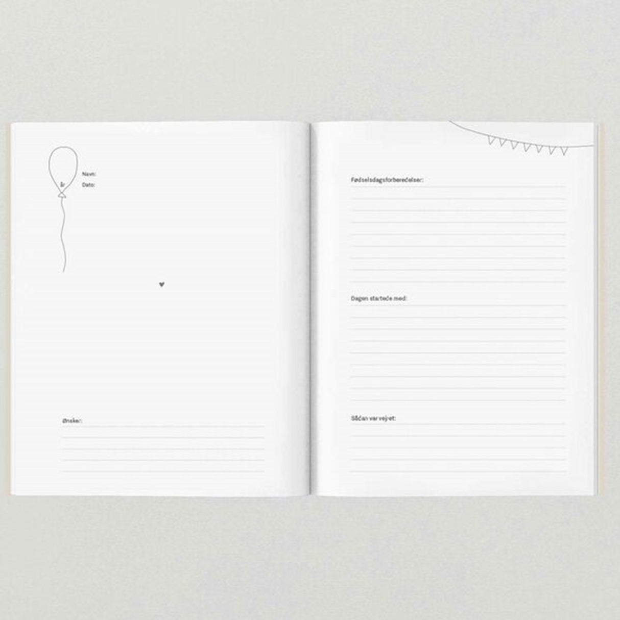 WITHWHITE Fødselsdagsbogen Danish