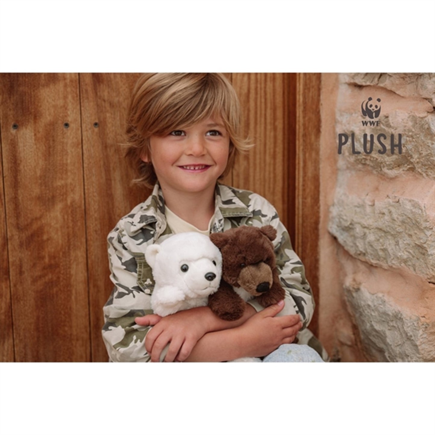 Bon Ton Toys WWF Plush ECO Grizzly Bear Brown 25 cm