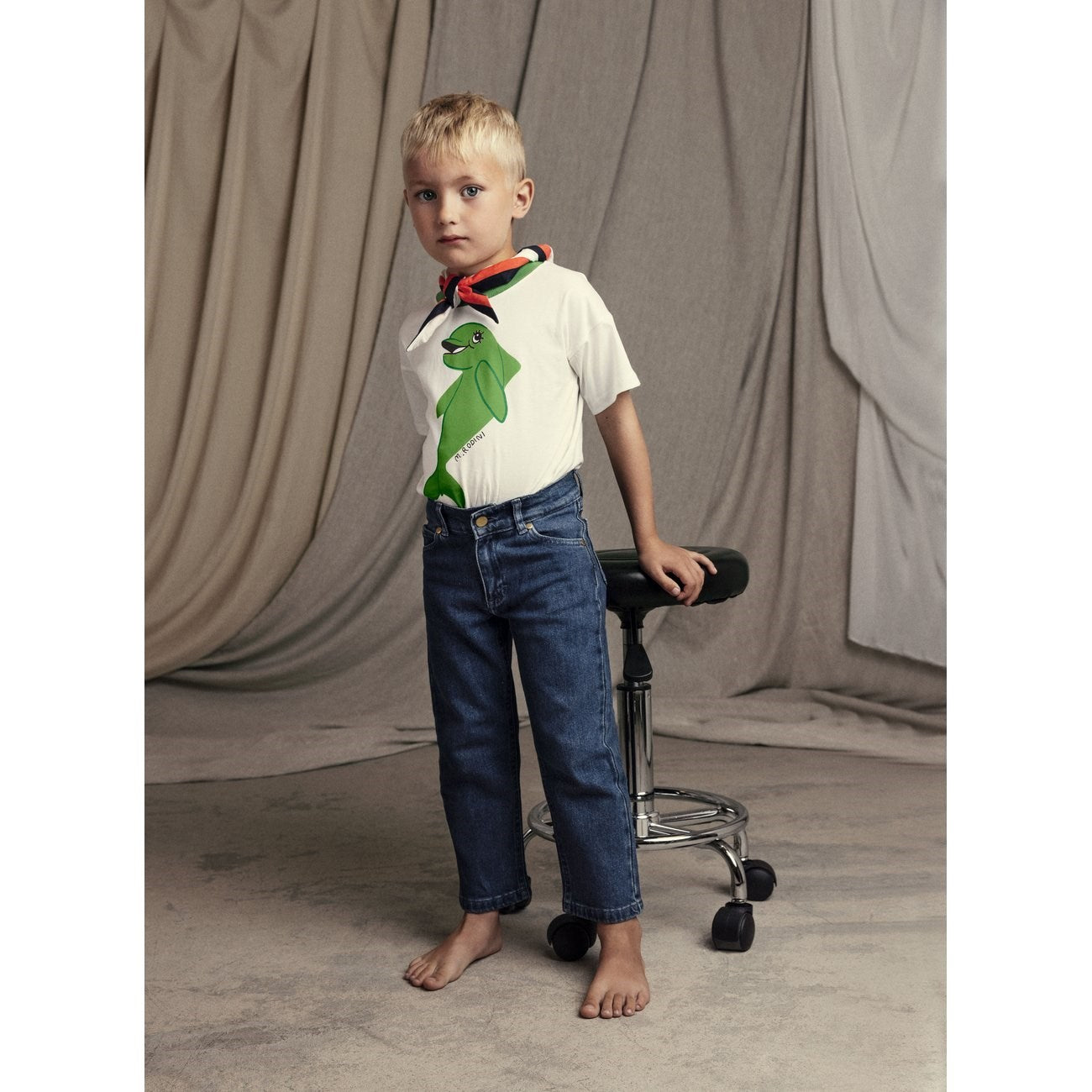Mini Rodini Green Dolphin T-Shirt