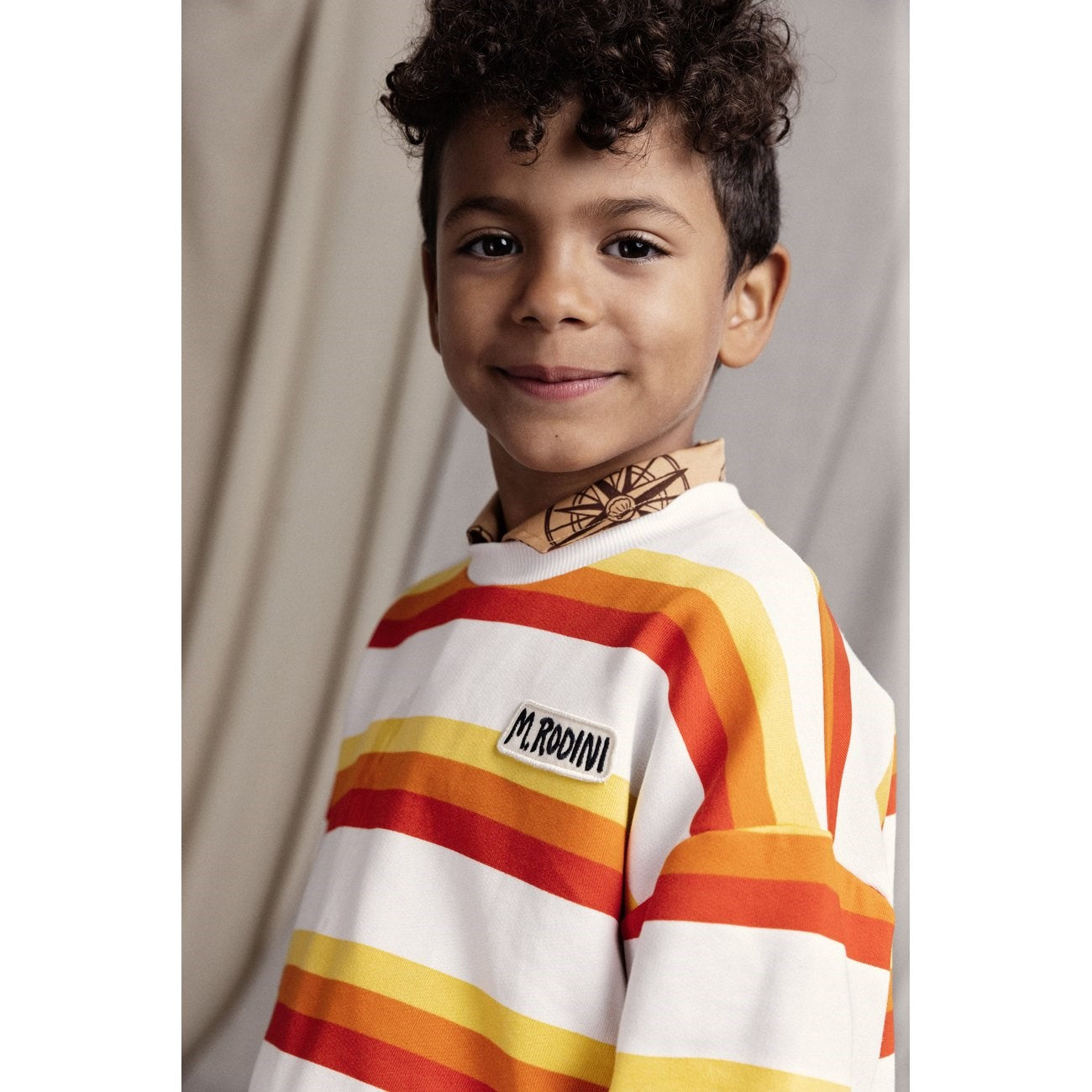 Mini Rodini Multi Stripe AOP Sweatshirt