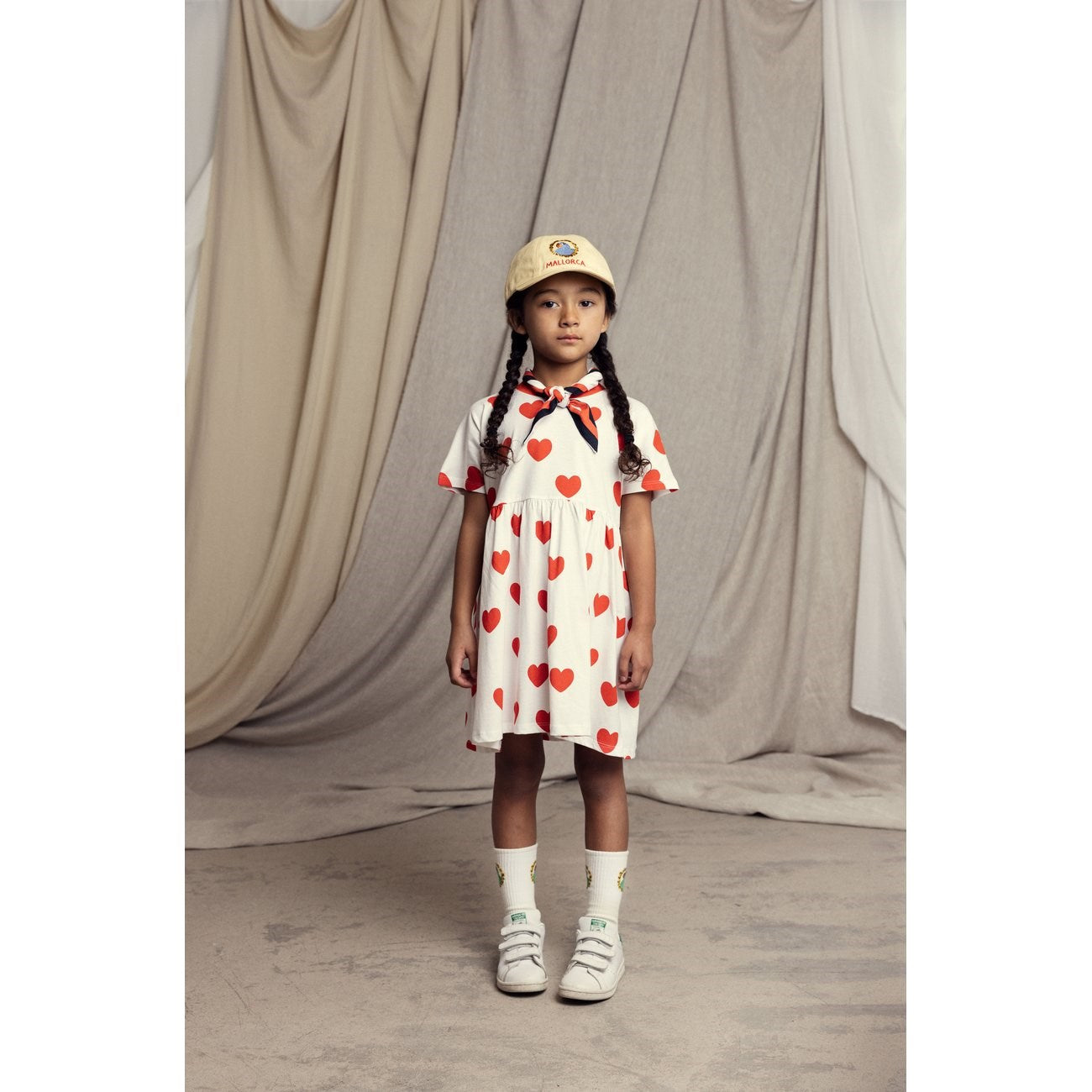 Mini Rodini Red Hearts AOP Dress