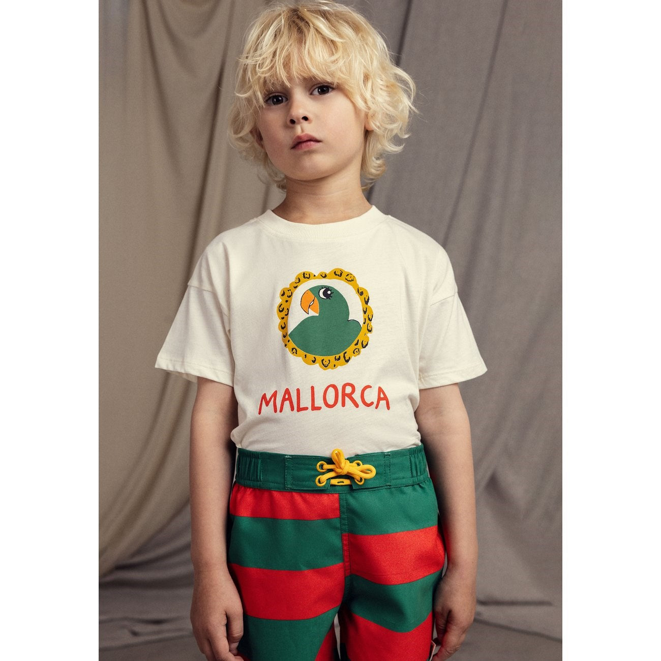Mini Rodini Offwhite Parrot T-Shirt