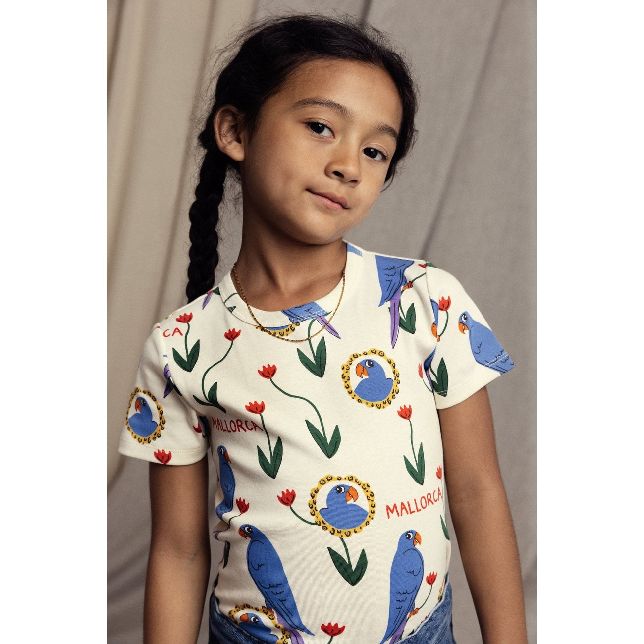 Mini Rodini Multi Parrots AOP T-Shirt