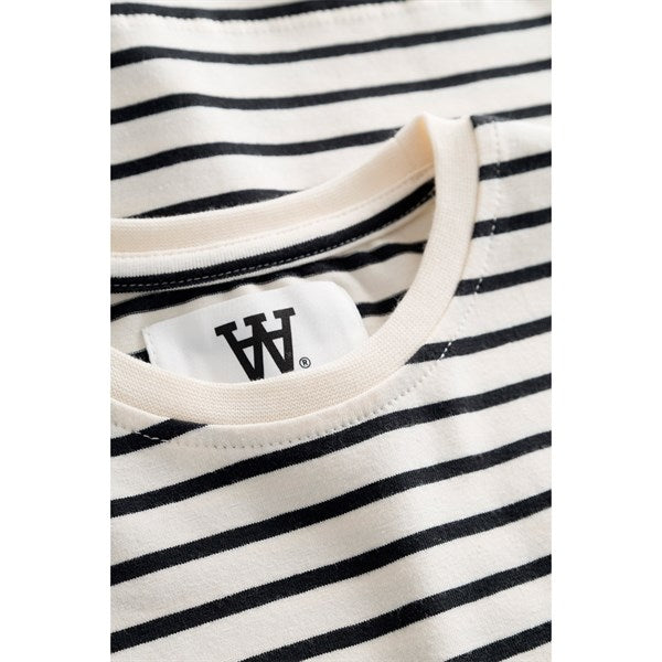 Wood Wood Off-White/Black Stripes Ola T-Shirt