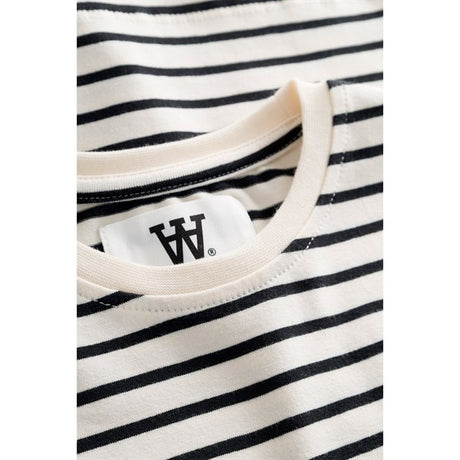 Wood Wood Off-White/Black Stripes Ola T-Shirt