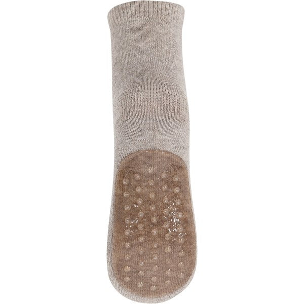 MP 7953 Cotton Anti-slip Socks 489 Light Brown Melange