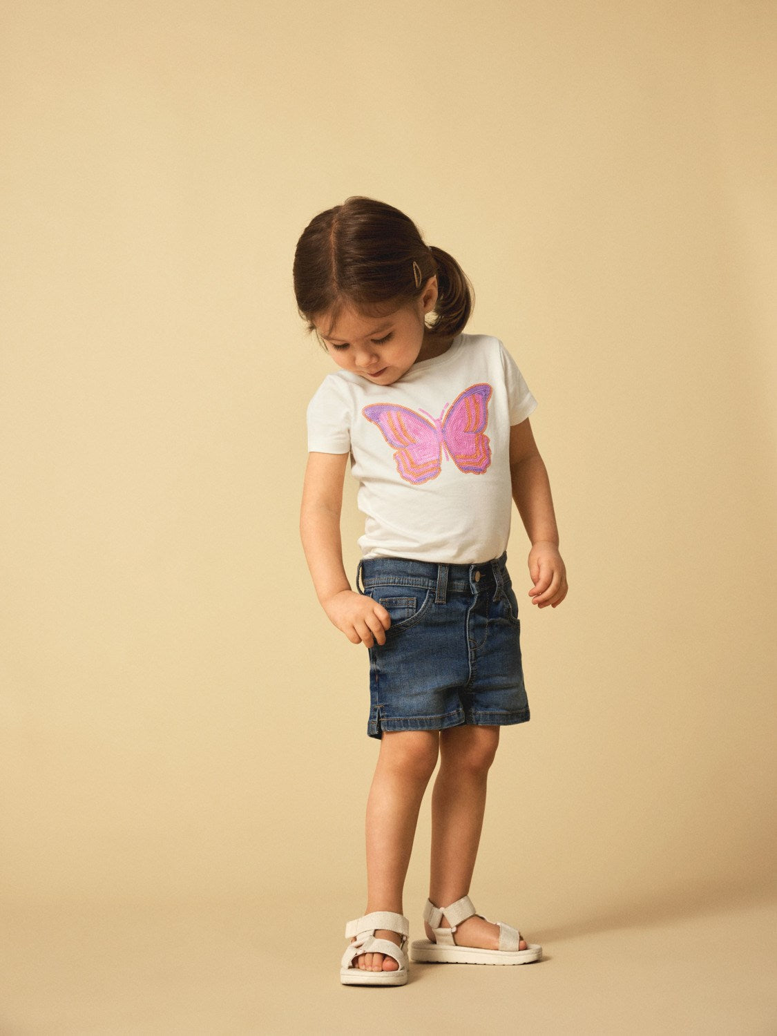 Name It Dark Blue Denim Salli Slim Denim Shorts