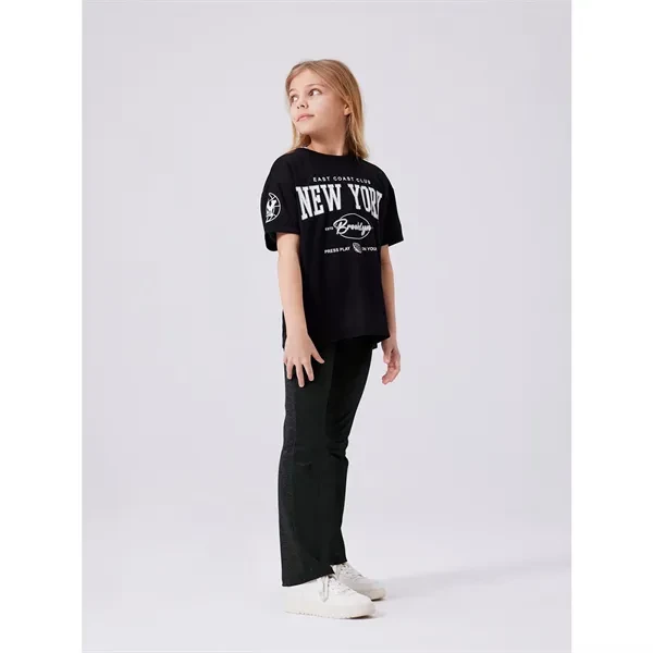 Name it Black Helena Fold Down Bootcut Pants