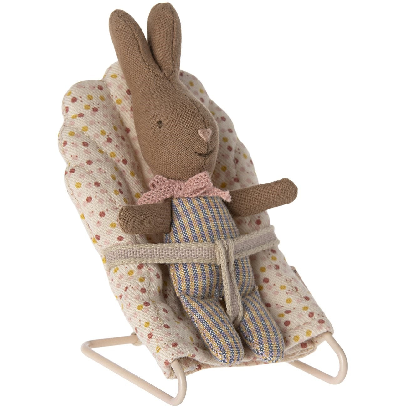 Maileg Rabbit, My - Pink/Blue Check