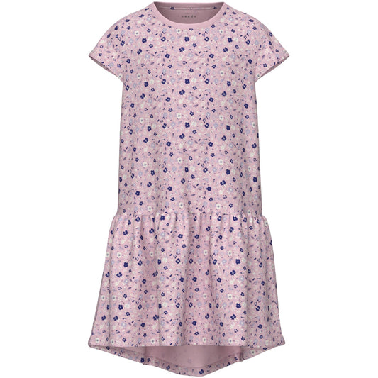 Name It Parfait Pink Small Flowers Vigga Dress