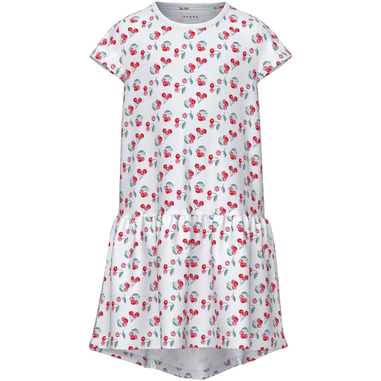 Name It Bright White Cherries Vigga Dress