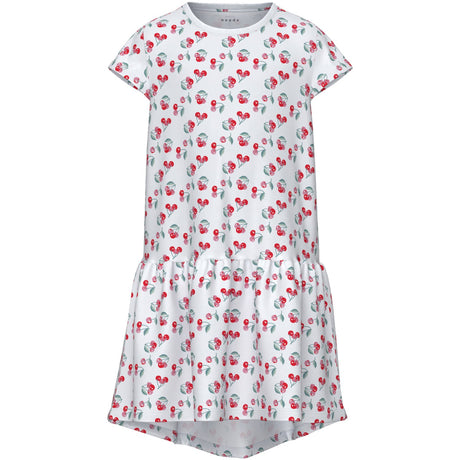 Name It Bright White Cherries Vigga Dress