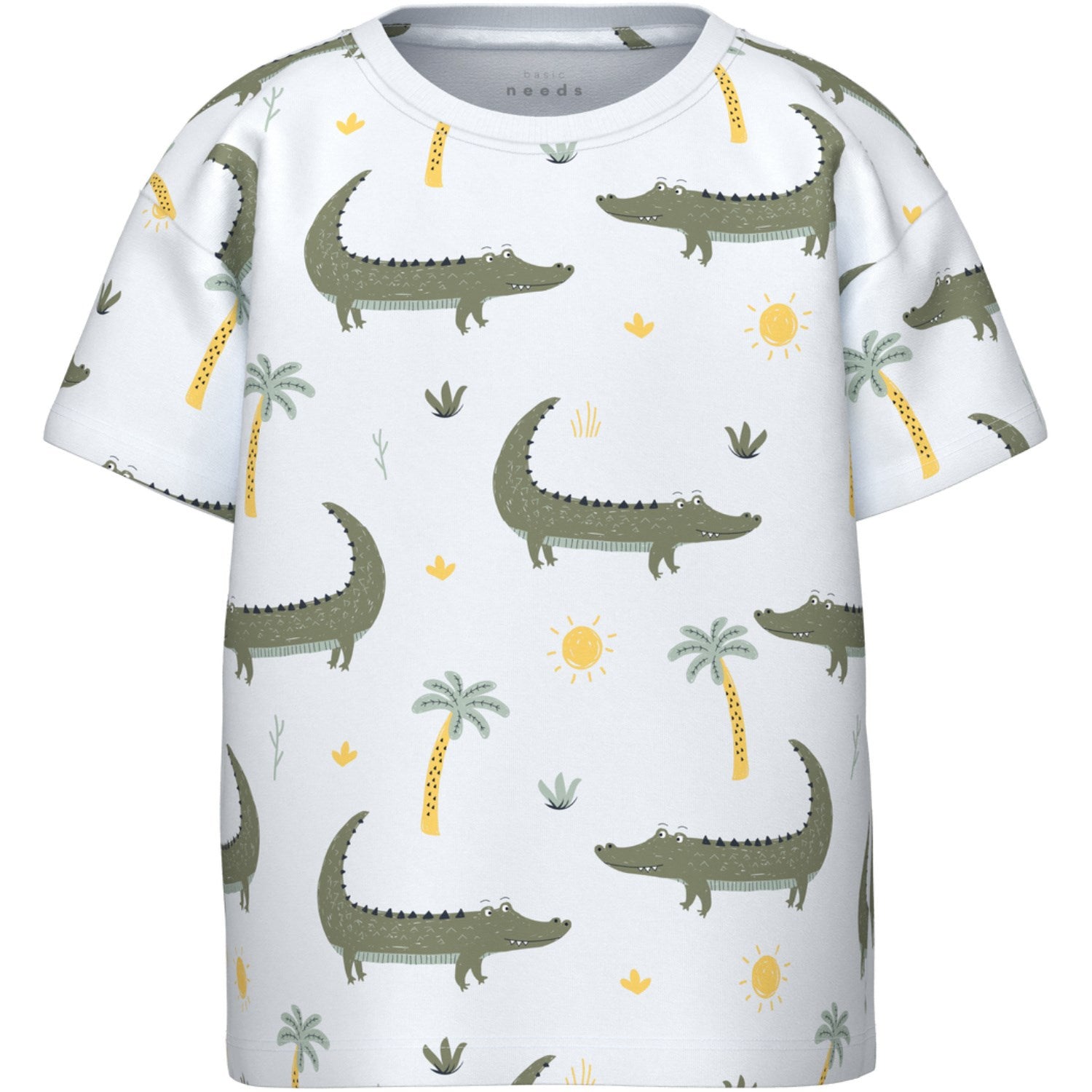 Name It Bright White Crocodiles Valther Loose T-Shirt
