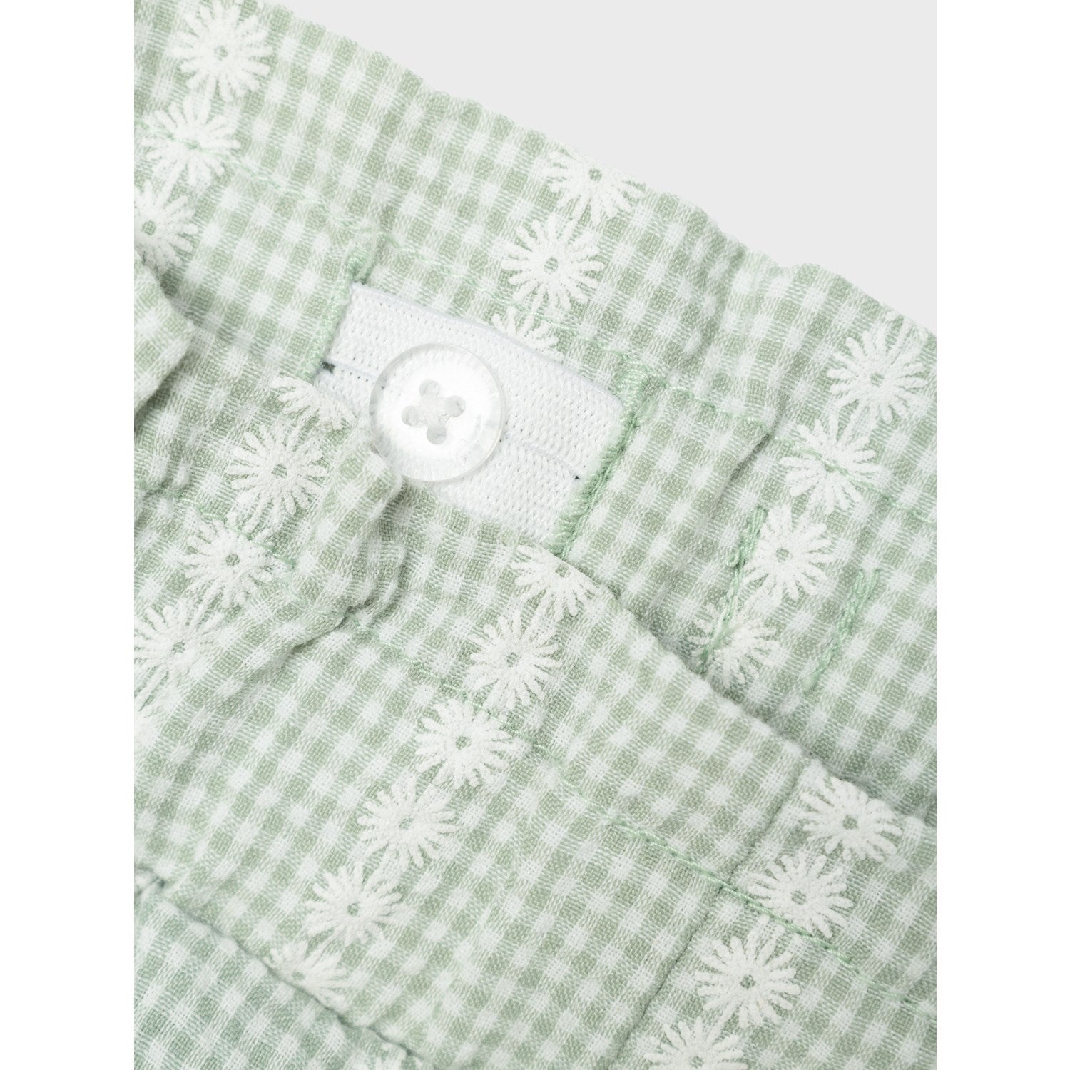 Name It Silt Green Hicheck Shorts