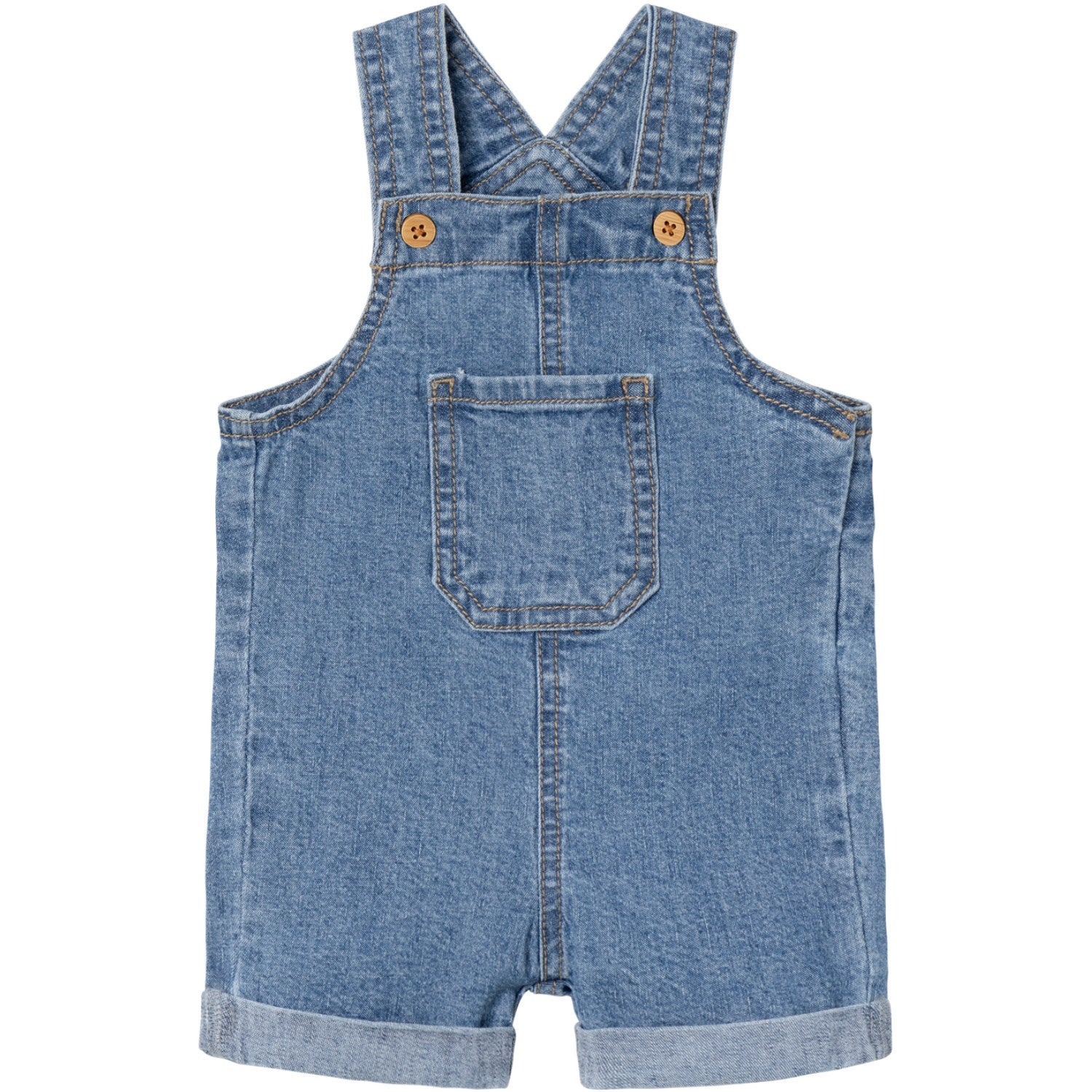 Name It Medium Blue Denim Lou Denim Shorts Overall