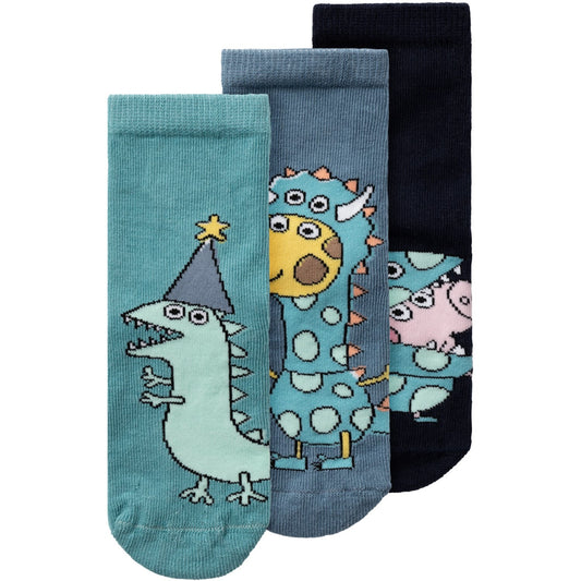 Name It Dark Sapphire Alita Peppa Pig Socks 3-Pack