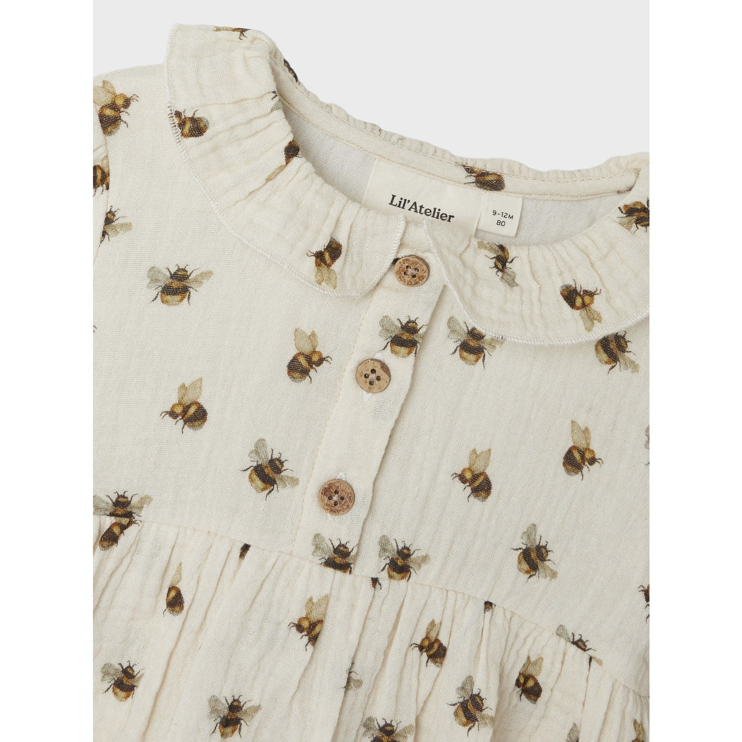 Lil'atelier turtledove himli loose body dress