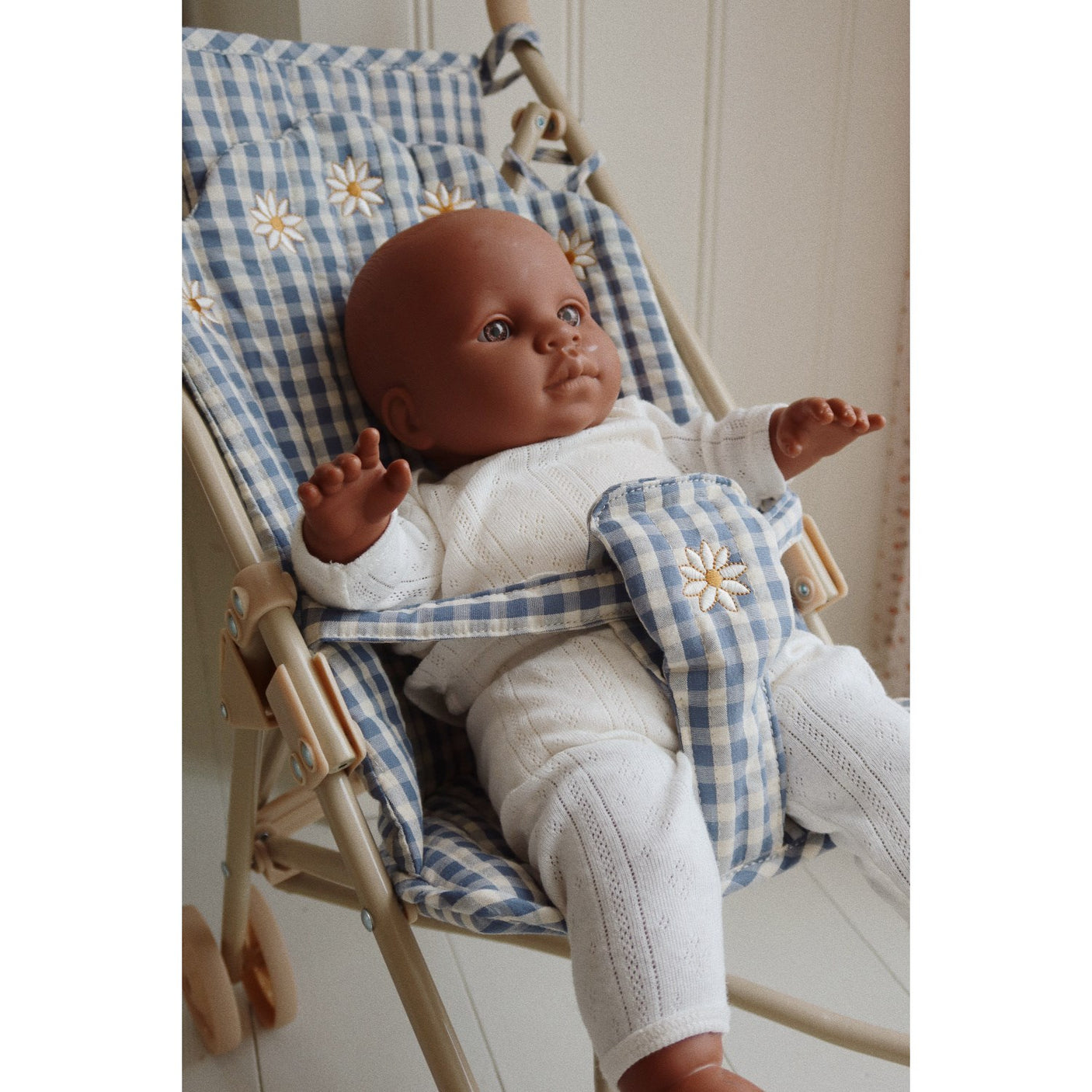 Konges Sløjd Doll Stroller Captains Blue Check