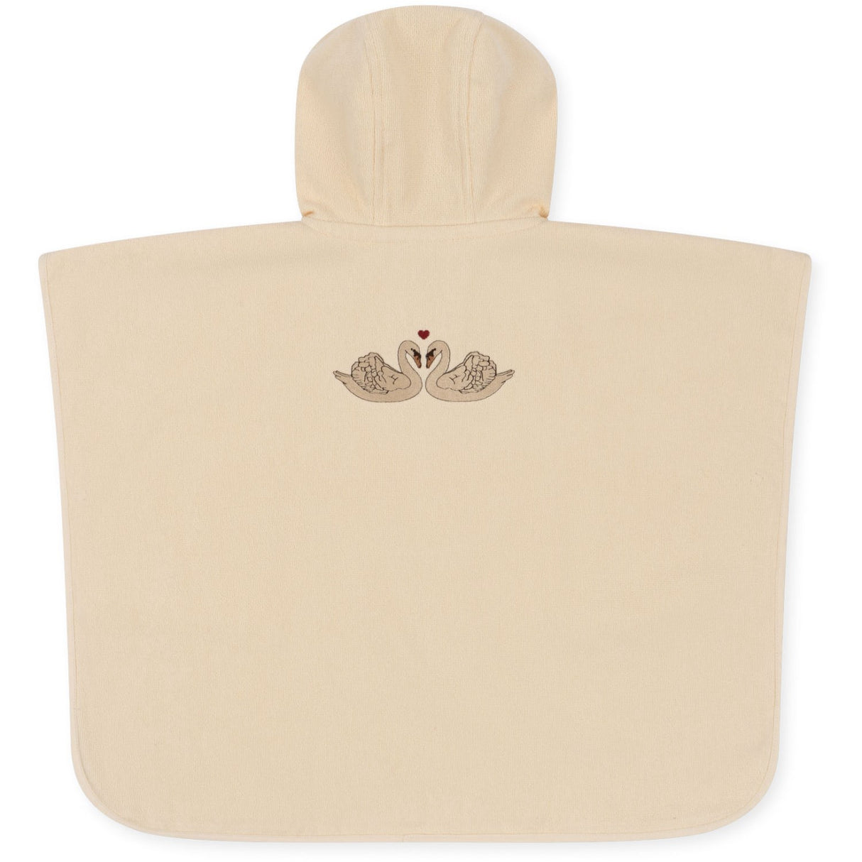 Konges Sløjd Terry Poncho w. Embroidered Swan