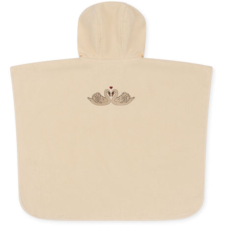 Konges Sløjd Terry Poncho w. Embroidered Swan