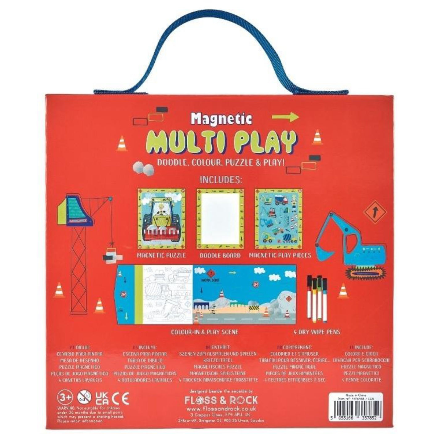 Floss & Rock Construction Magnetisk Multi Play