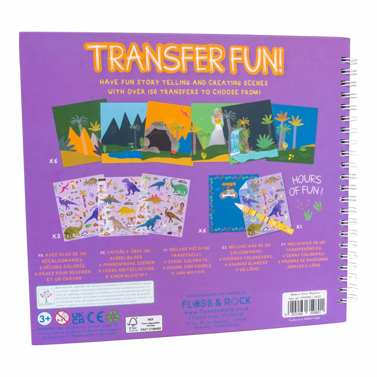 Floss & Rock Transfer Fun Dino