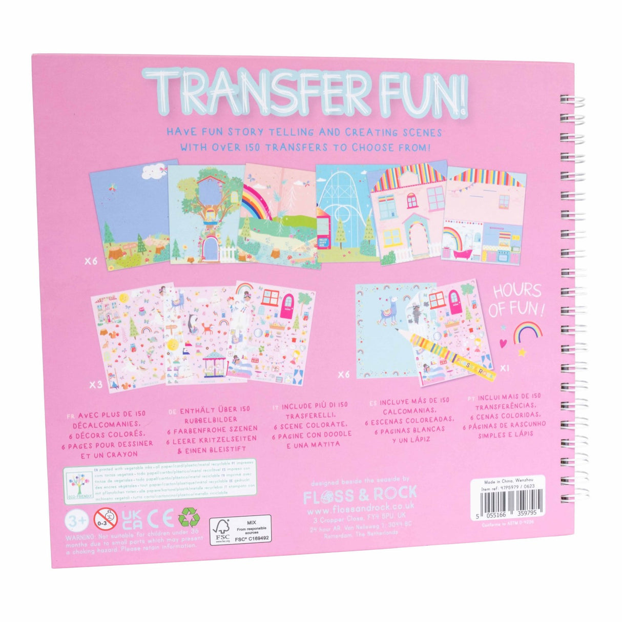 Floss & Rock Transfer Fun Rainbow Fairy
