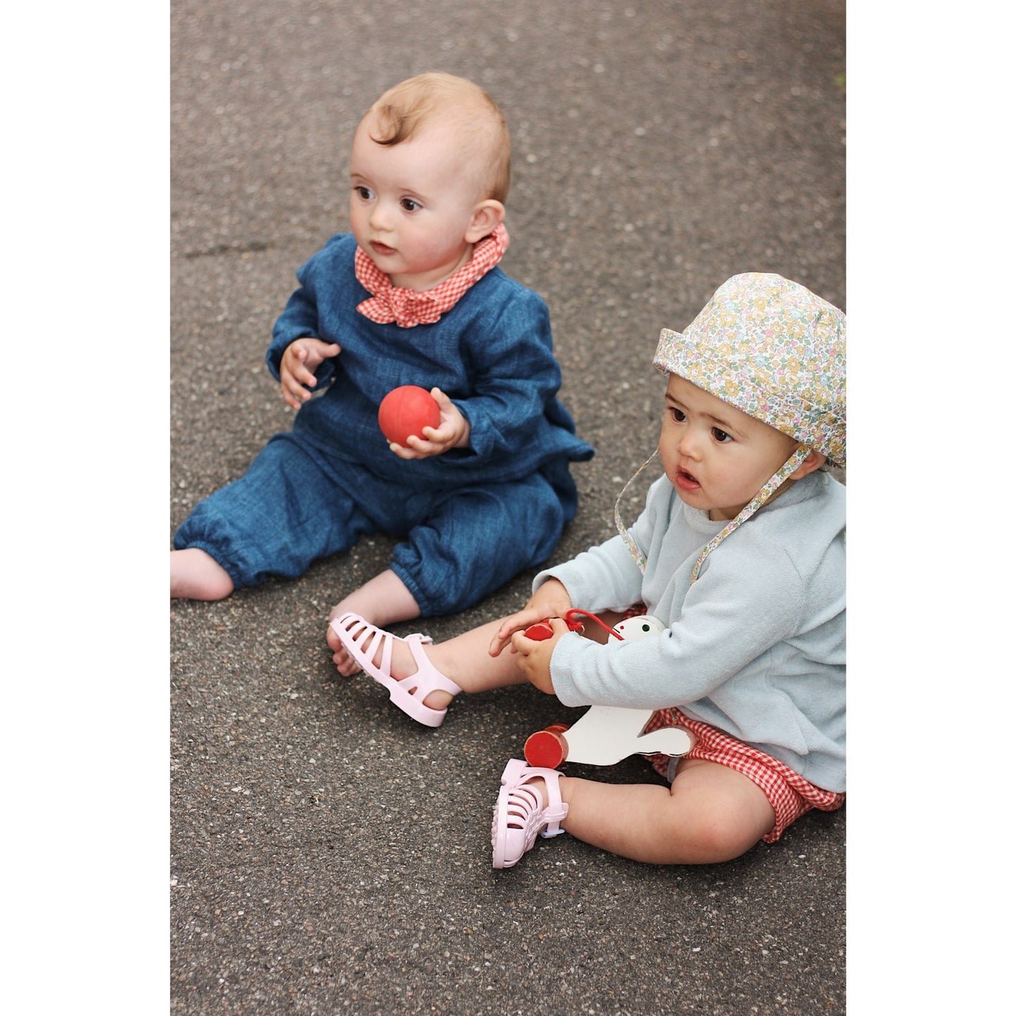 Lalaby Denim Blue Panda Pants