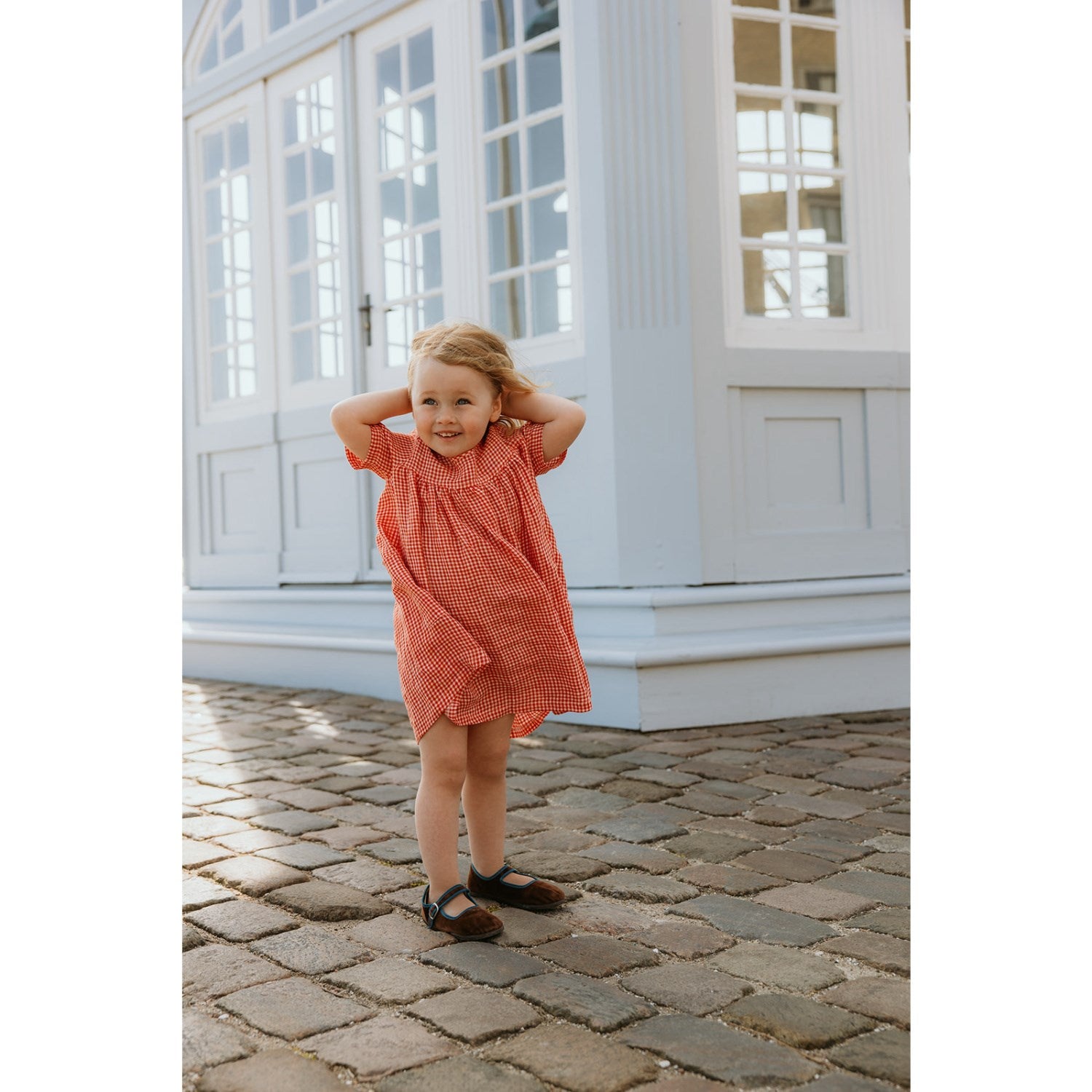 Lalaby Cherry Check Roberta Dress