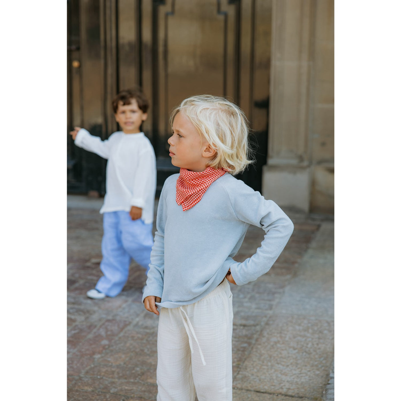 Lalaby Cherry Check Vera Scarf