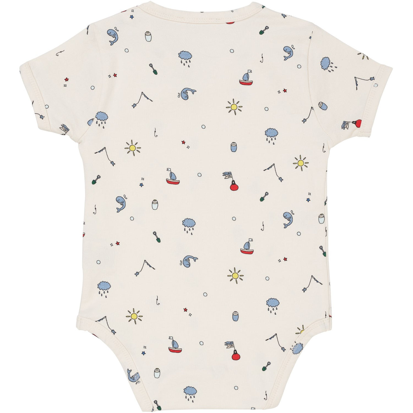 Copenhagen Colors Cream Fishing Print Jersey Body W Print Ss