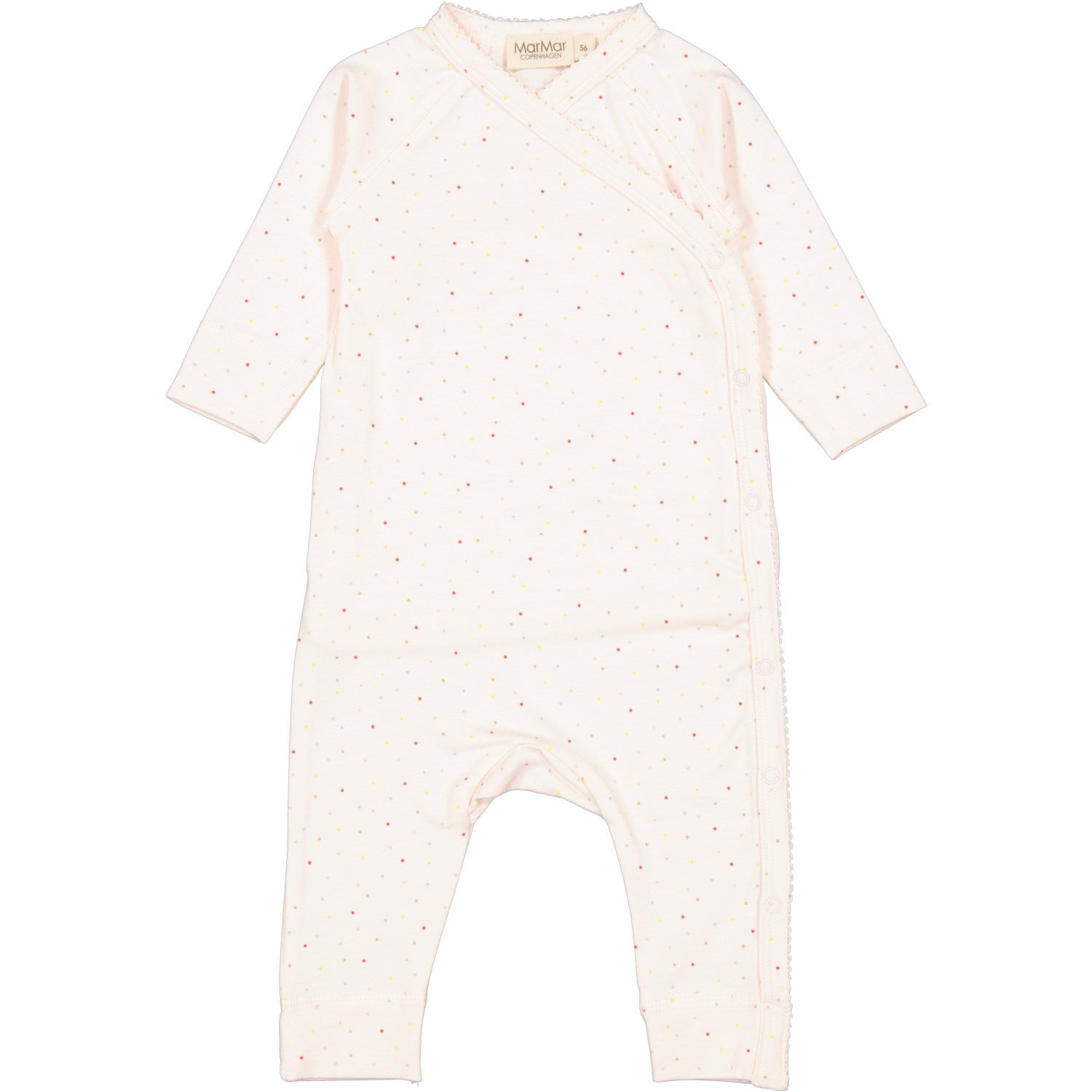 MarMar New Born Modal Smooth Print Sprinkle Blue Rulo Onesie