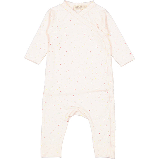 MarMar New Born Modal Smooth Print Sprinkle Blue Rulo Onesie