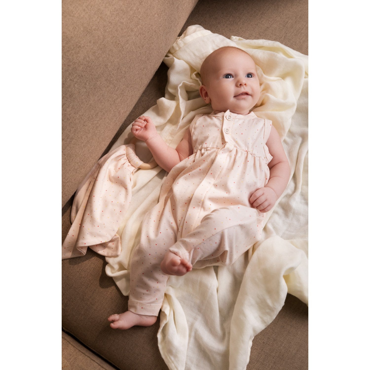 MarMar New Born Modal Smooth Print Tivoli Dots Ruberto Romper