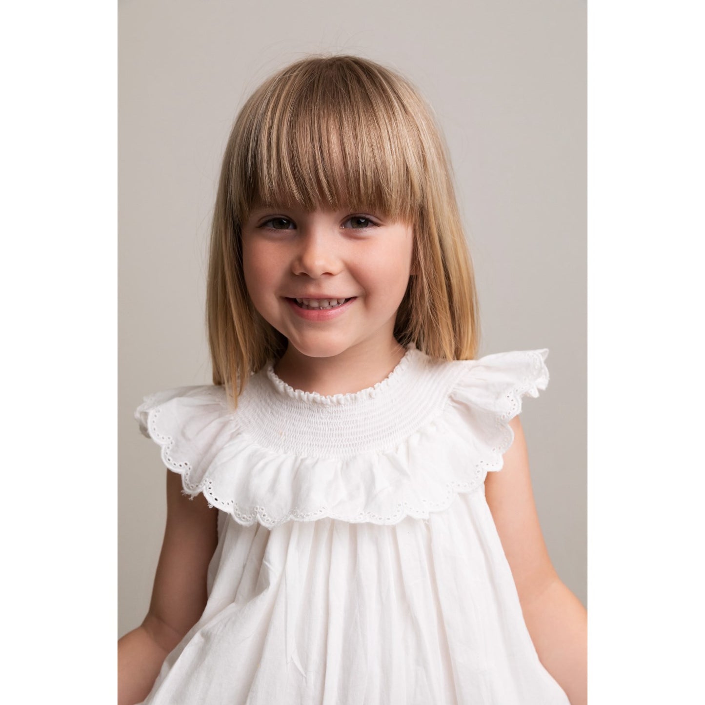 MarMar Broderie Anglaise Cloud Druse Frill Dress