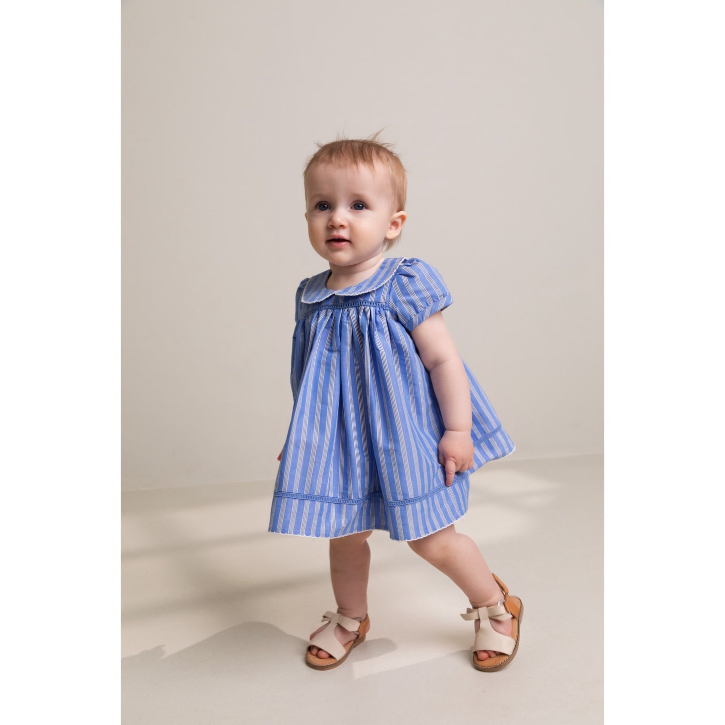 MarMar Smooth Cotton Cornflower Stripe Dulla Dress