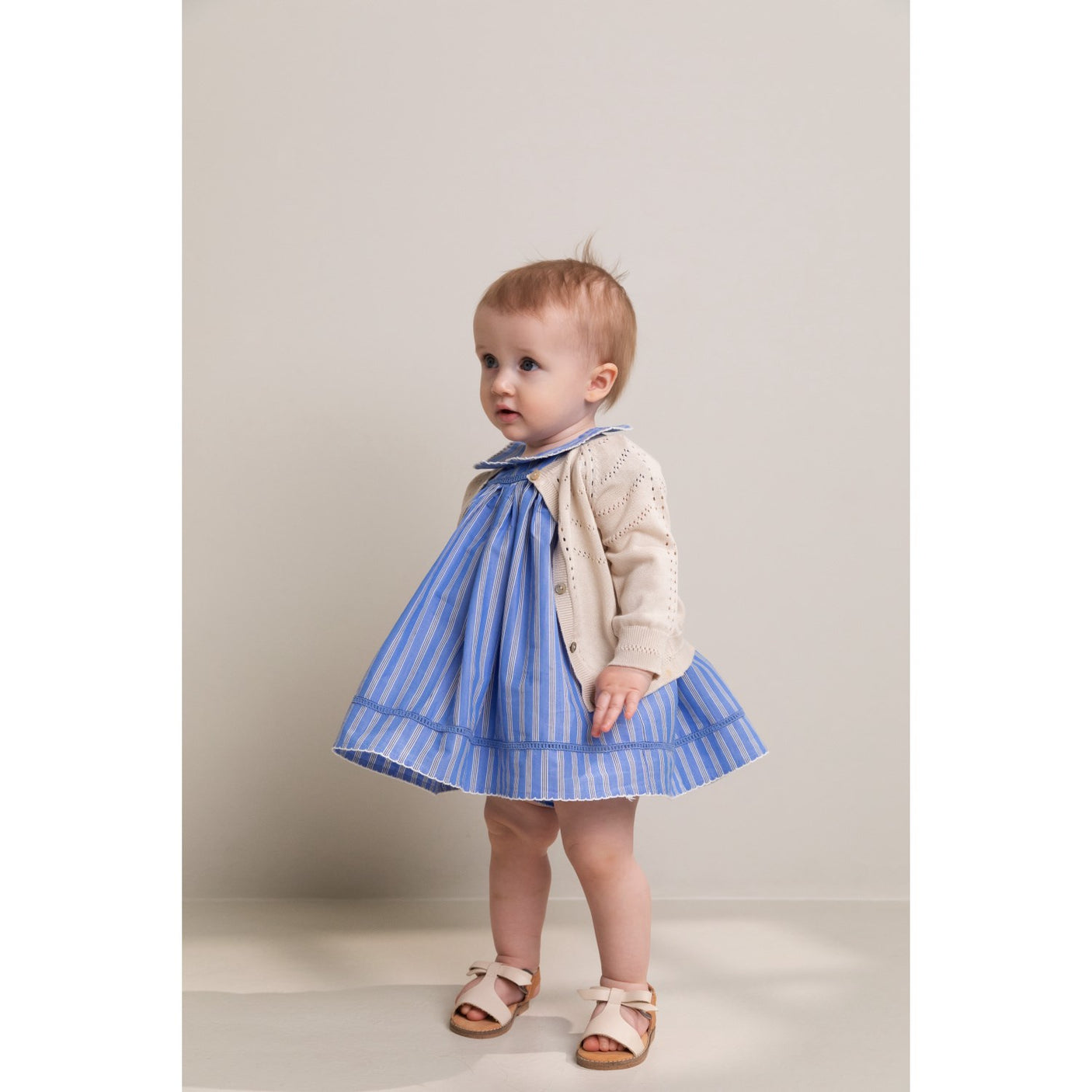MarMar Smooth Cotton Cornflower Stripe Dulla Dress