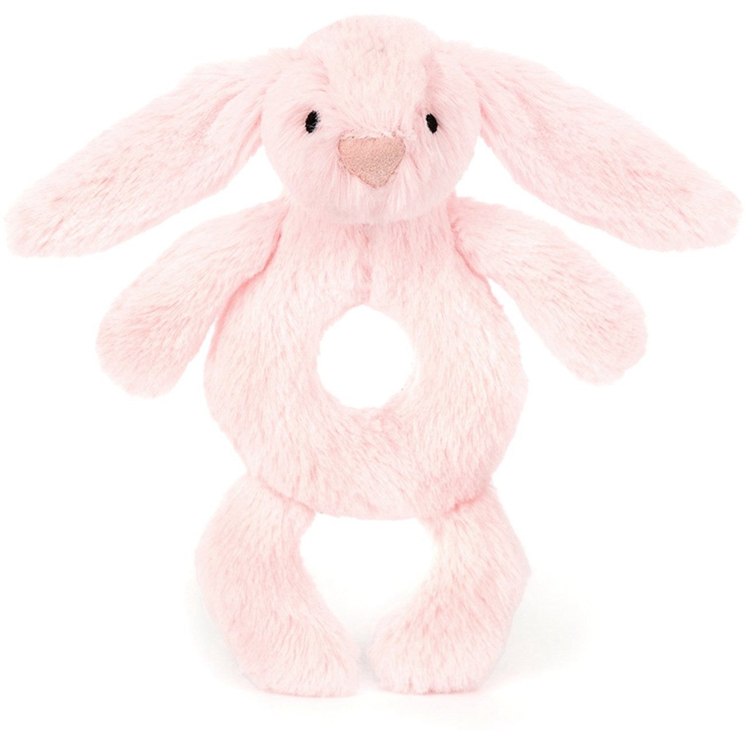 Jellycat Bashful Pink Bunny Ring Rattle