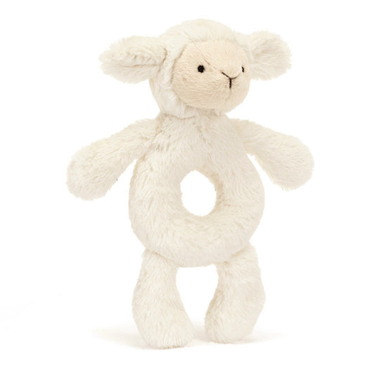 Jellycat Bashful Lamb Ring Rattle